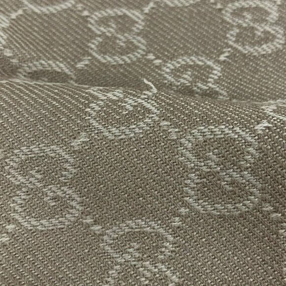 Auth GUCCI - Khaki Wool Scarf - Picture 7 of 7